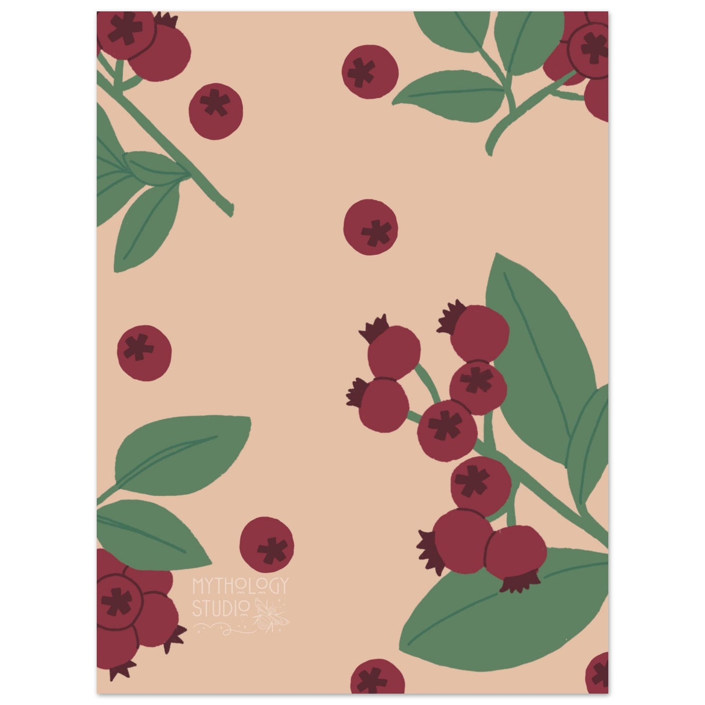 “Red Berry Aesthetics” Art Print | Wall Decor