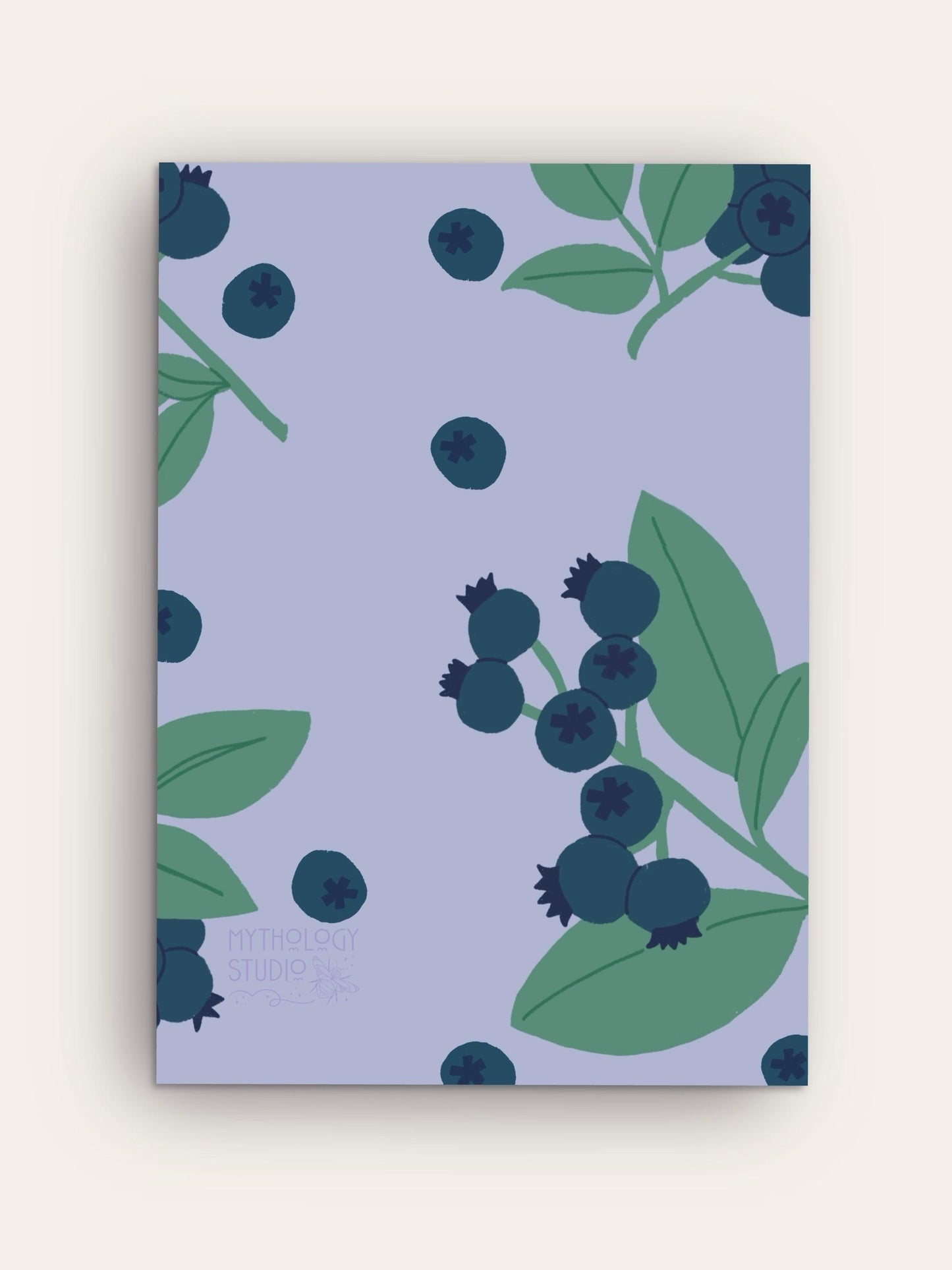 Blueberry Aesthetic Art Print | A4 Size - Mythology Studio
