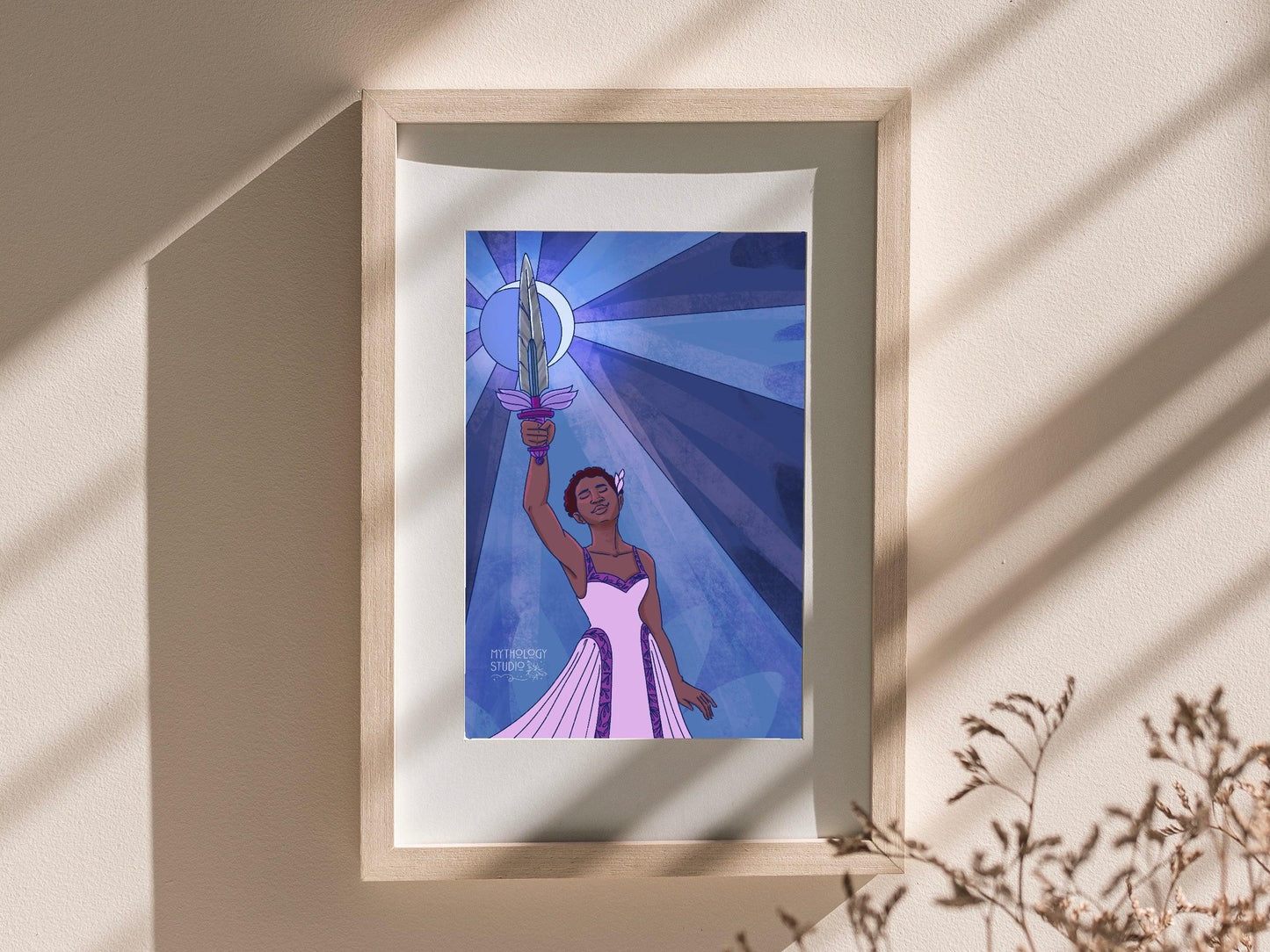 “Victory On Lilac Wings” Art Print - Mythology Studio