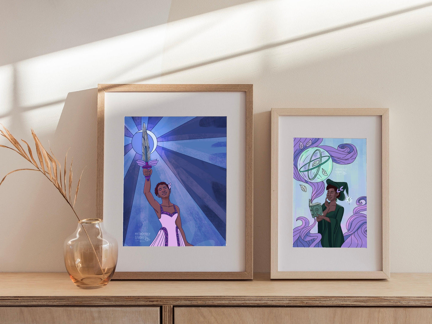 “Victory On Lilac Wings” Art Print - Mythology Studio