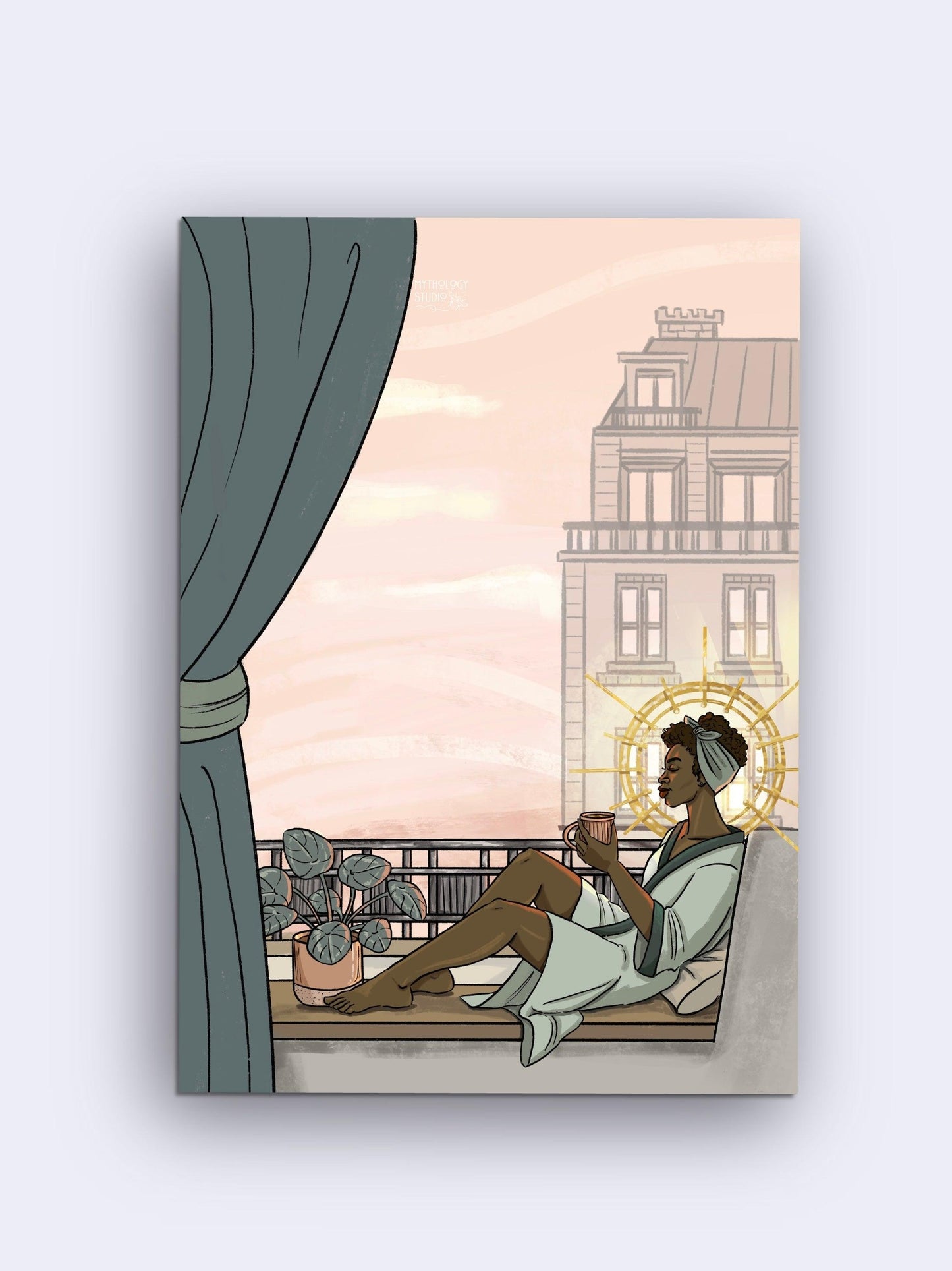“Golden Sun Ray” Art Print - Mythology Studio