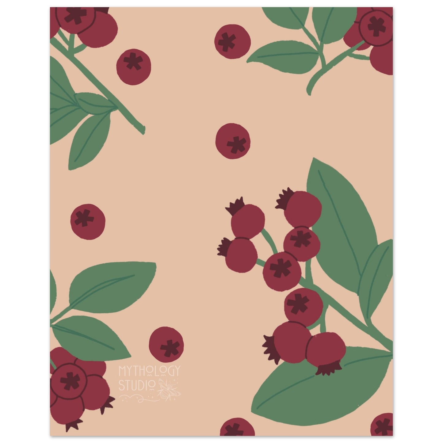 “Red Berry Aesthetics” Art Print | Wall Decor