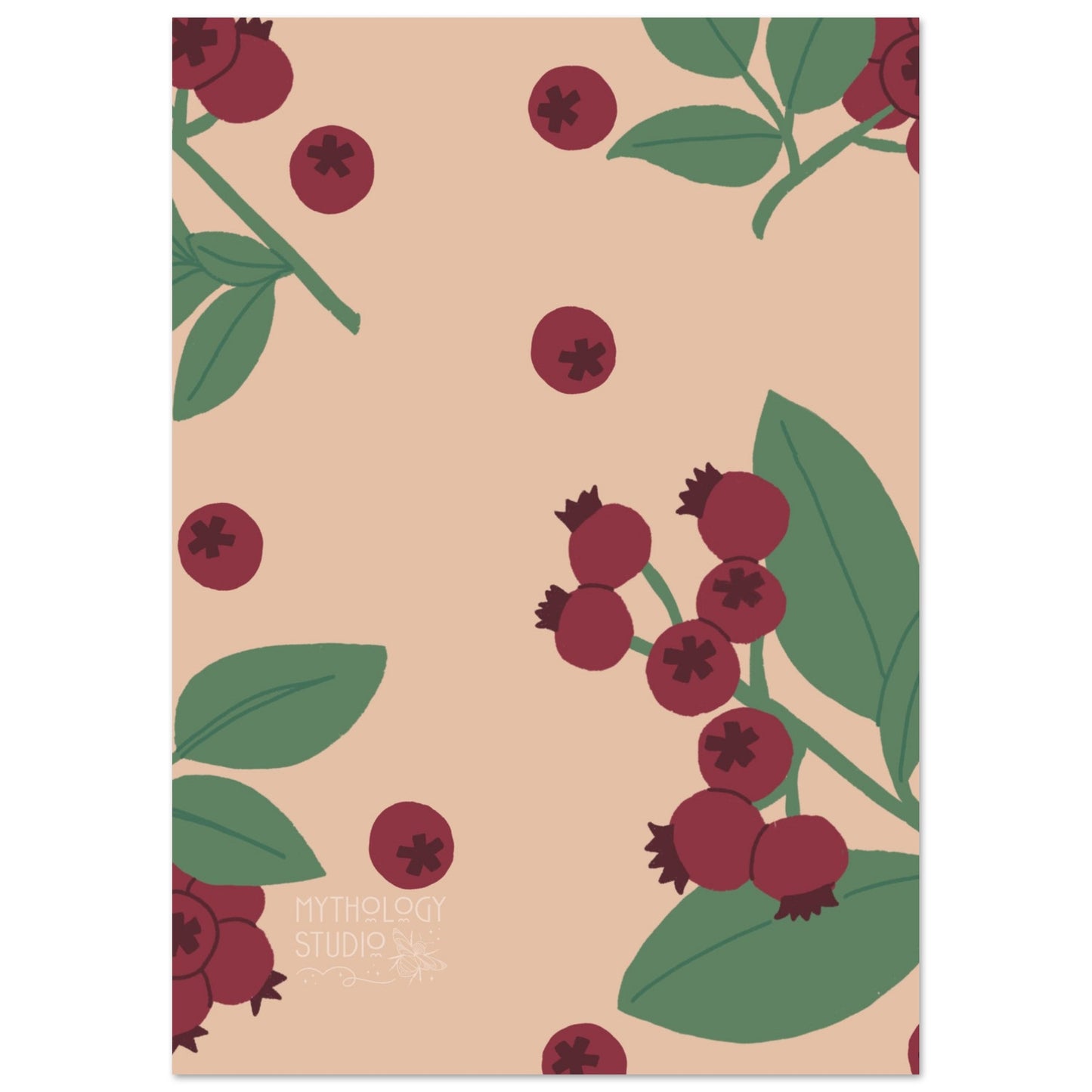 “Red Berry Aesthetics” Art Print | Wall Decor