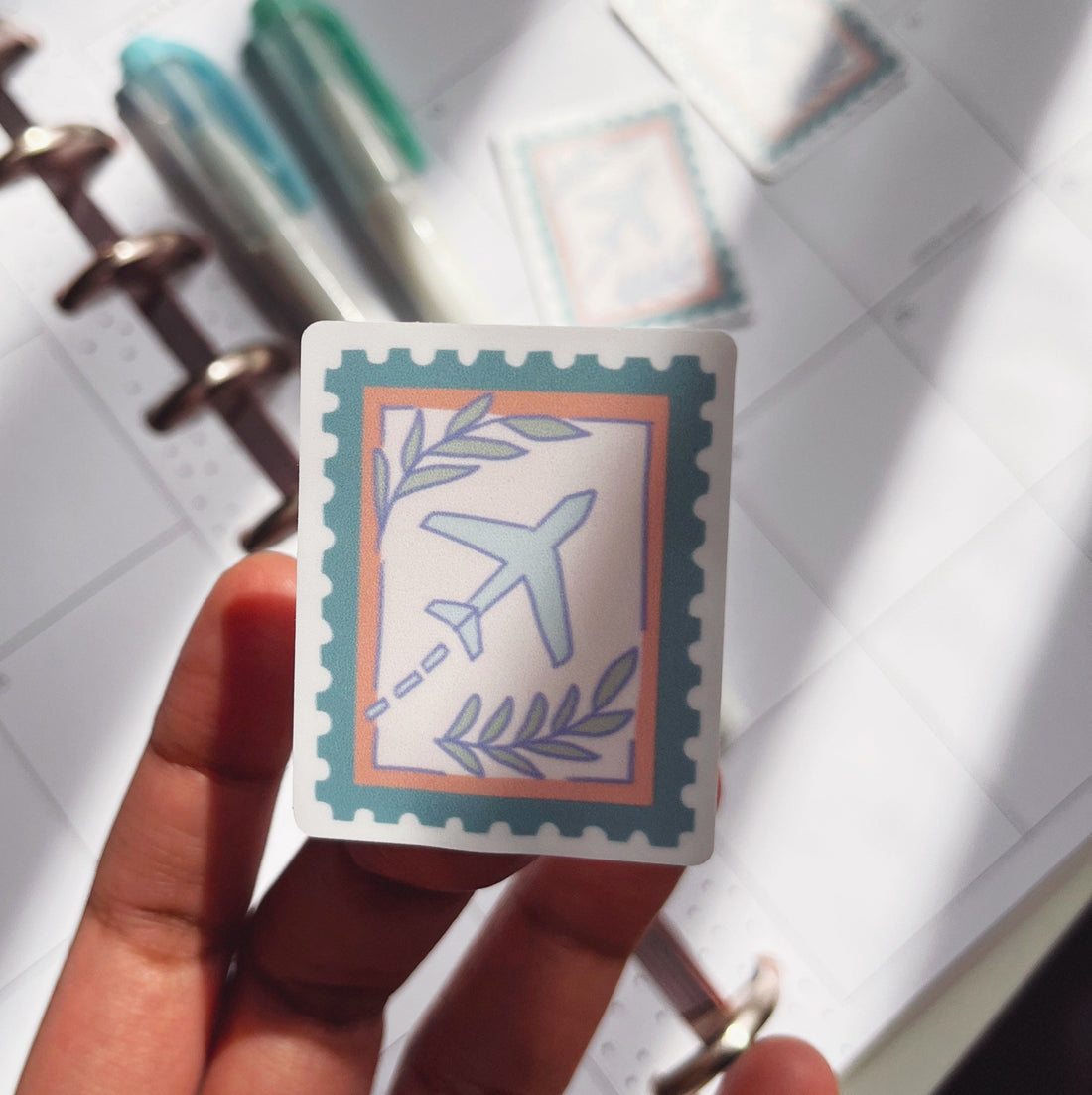 Travel airplane vinyl sticker design by Mythology Studio