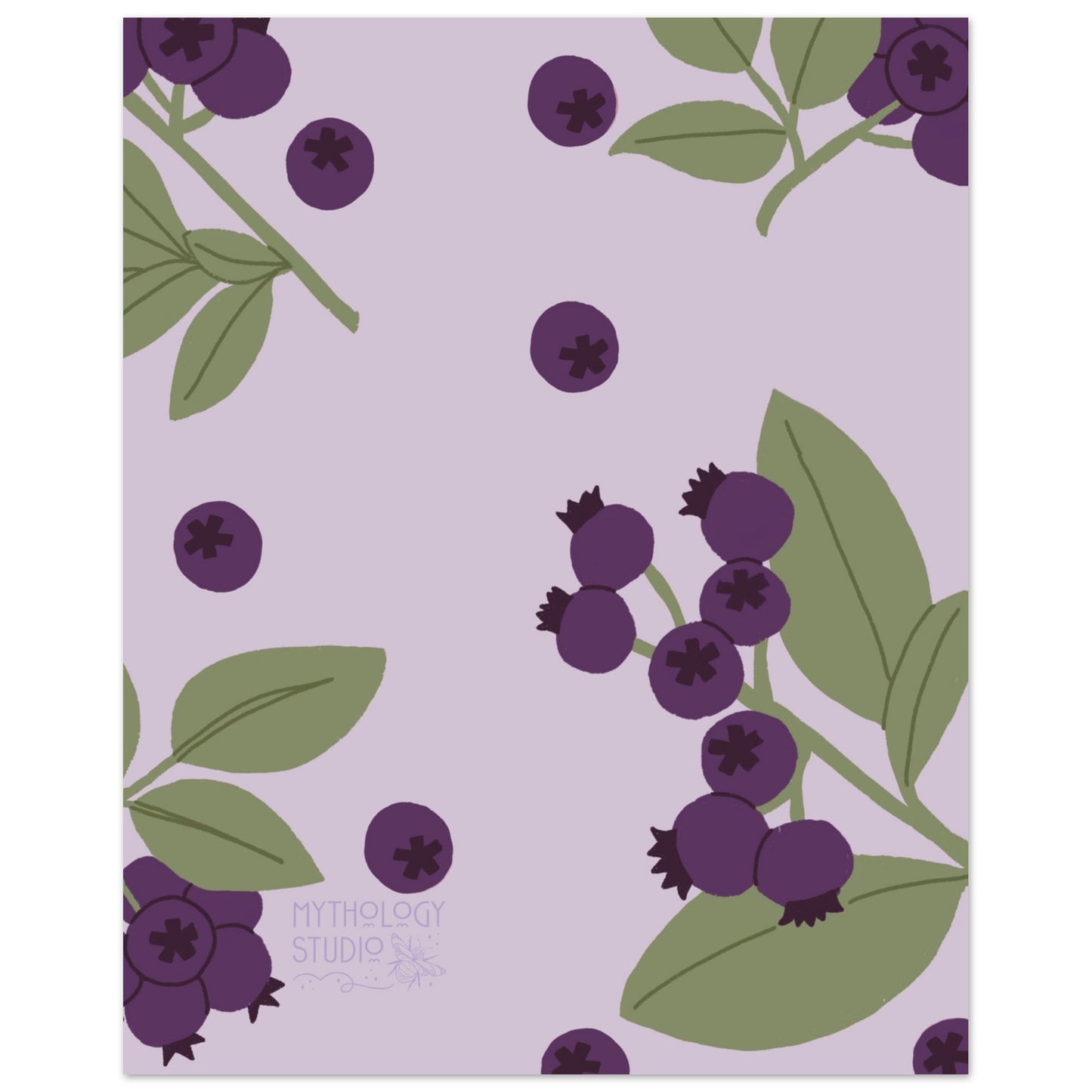 “Purple Berry Hue” Art Print | Wall Decor