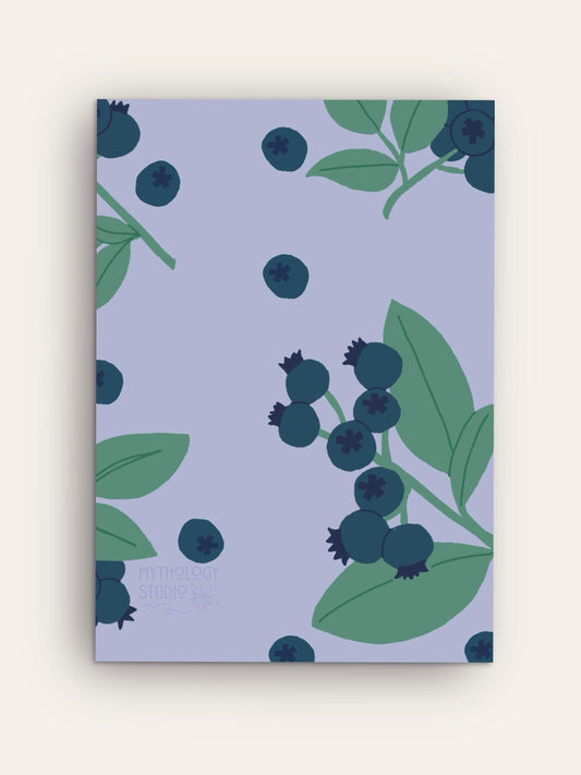 Blueberry Aesthetic Art Print | A4 Size - Mythology Studio
