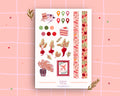 An A4 sticker sheet with fall colours.