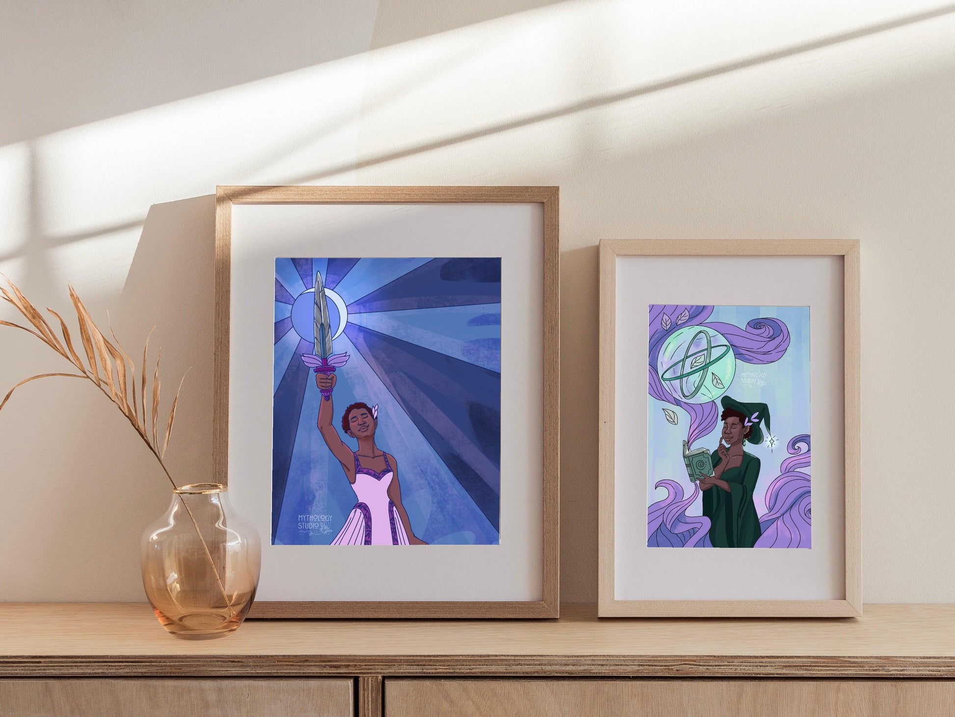 “Victory On Lilac Wings” Art Print - Mythology Studio